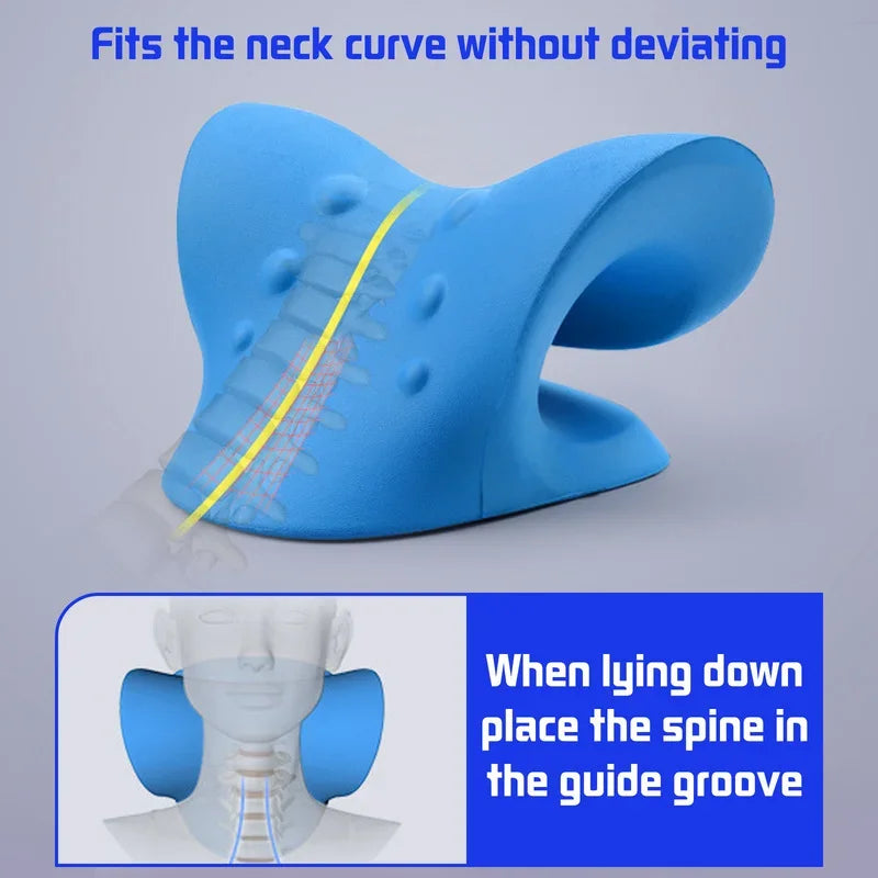 Neck Shoulder Stretcher Relaxer Cervical Chiropractic Traction Device
