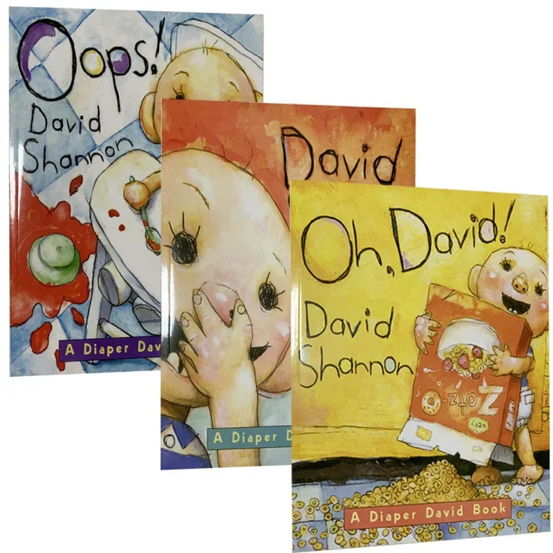 6 Books Set A Diaper David David Children's