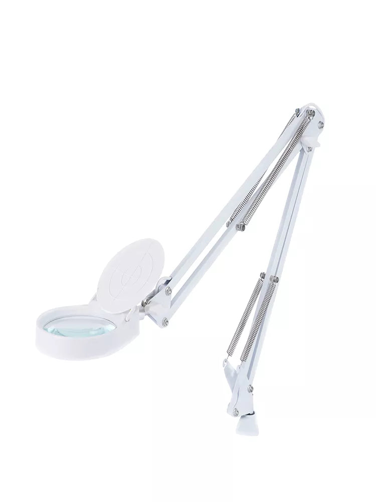 15X White Foldable Magnifying Glass with LED Light