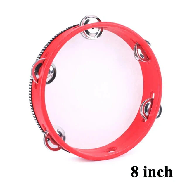 4/6/7/8/10 Inch Tambourine Drum Children Educational Tambourine Round