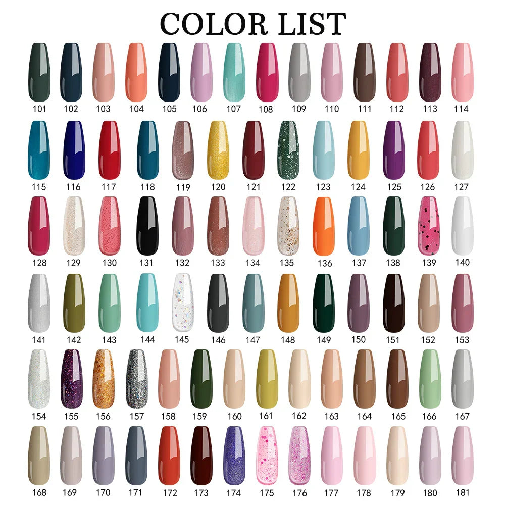 PHOENIXY Gel Nail Polish Set with 36W Nail