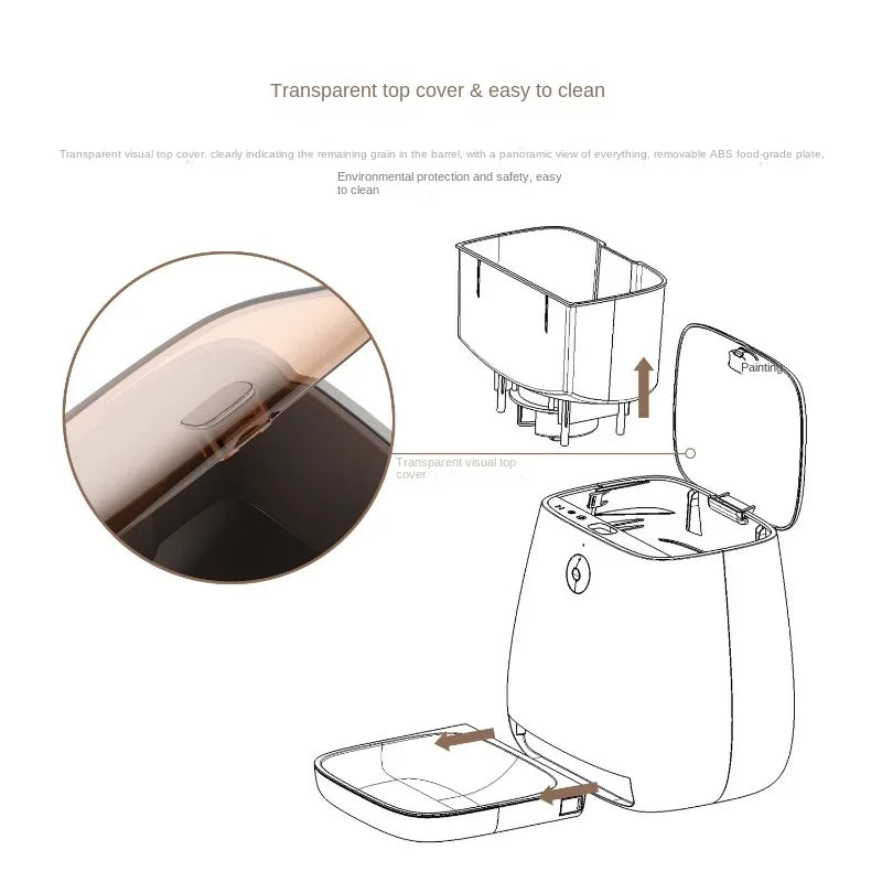 Intelligent Automatic Pet Feeder, Cat Timing Feeder, App