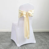 10/50pcs Satin Chair Bow Sashes Wholesale Wedding Chair