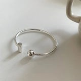 100% Solid 925 Sterling Silver Metal Strip Ball