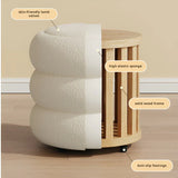 Living room Lamb wool low stool home shoe