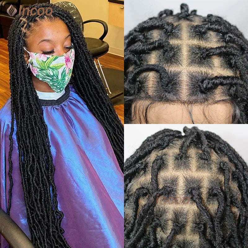 40 Inch Full Lace Front Braided Wigs Butterfly