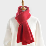 luxury cashmere knitted scarves solid color women or