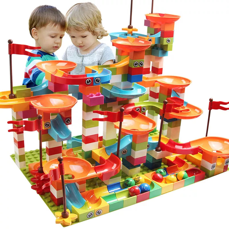 77-308PCS Marble Race Run Big Block Compatible City
