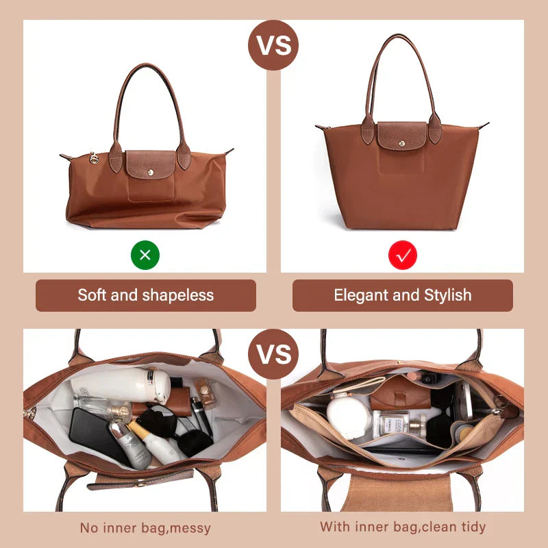 WUTA Bag Organizer Insert For Longchamp Tote Bags