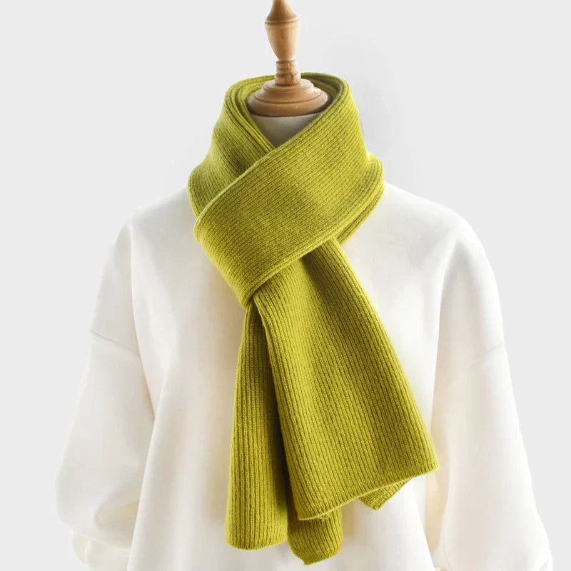 luxury cashmere knitted scarves solid color women or