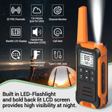 2PCS Baofeng F22 Walkie Talkie Portable Mini Communication