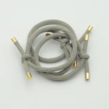 30PCS 5mm Twilled Cords Knotted Elastic Hair Bands