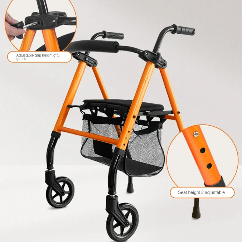 Height Adjustable Walkers for Elderly Hemiplegia Rehabilitation Mobility