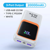 QOOVI Power Bank 20000mAh External Large Battery Capacity