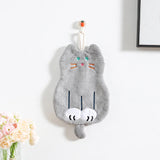 Cute Coral Plush Cat Wipe Towel Microfiber Hand