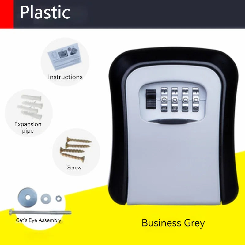 Wall Mount Key Lock Box 4 Digit Password