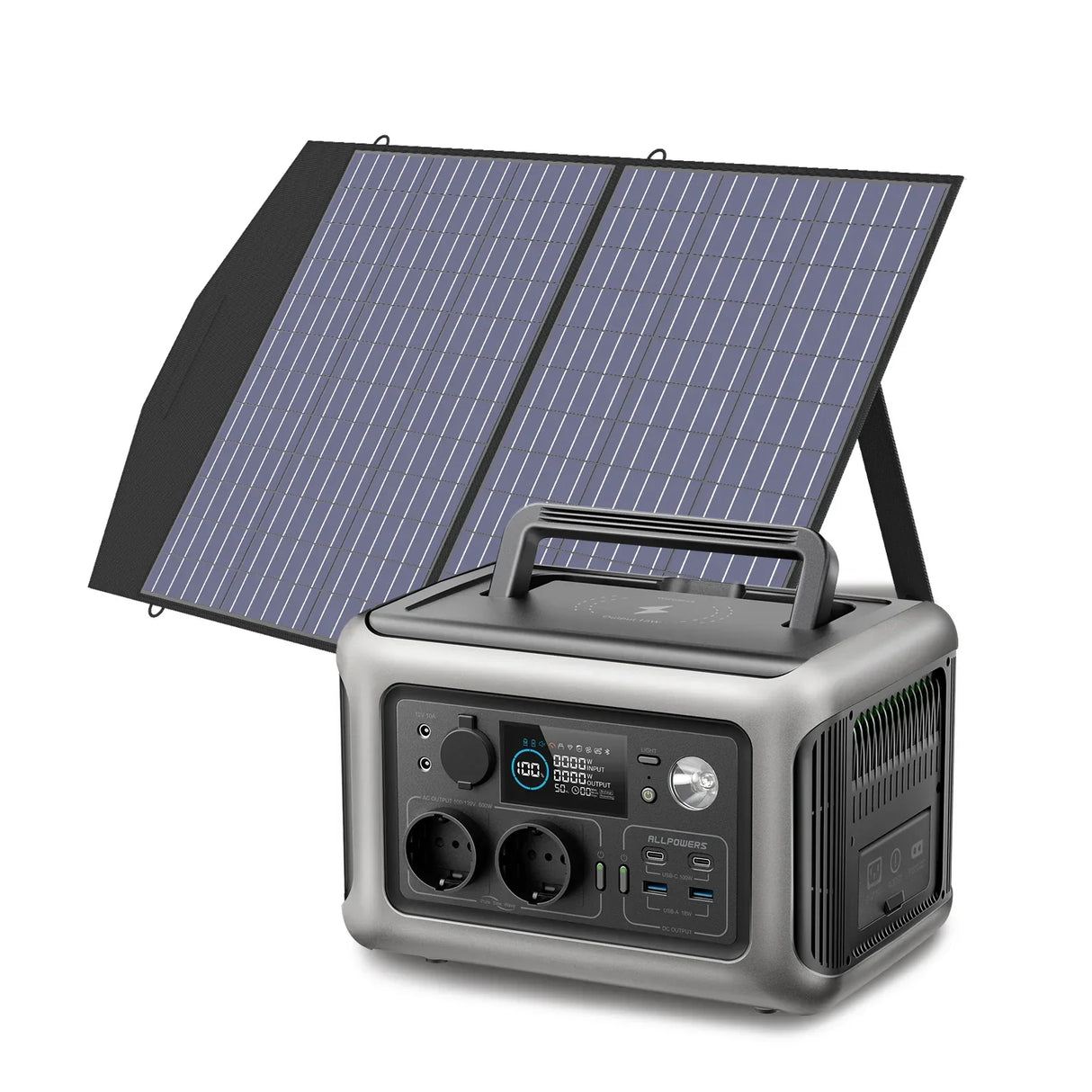 ALLPOWERS R600 Solar Generator with Solar Panel included,