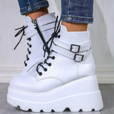 2023 New Spring Autumn Fashion Platform Wedge Boots