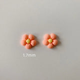 10pcs 5 petal flower Hole Shoes Charms Designer