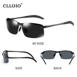 2PCS Photochromic Sunglasses Men Driving Chameleon Glasses Polarized