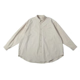 Autumn Japanese Streetwear Cityboy Solid Cotton Shirts Men