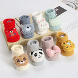 1Pair Winter Baby Boys Girls' Toddler Socks Cartoon