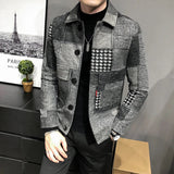 New Hombre Korean Casual Men Stitching Jacket Slim