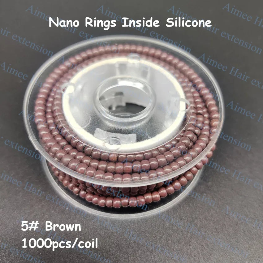 1000pcs/coil Pre-Loaded 3.0mm NanoRings Silicone Micro Rings Links