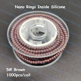 1000pcs/coil Pre-Loaded 3.0mm NanoRings Silicone Micro Rings Links