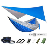 Oversized Double 118inx79in Hammock with Tree Straps and