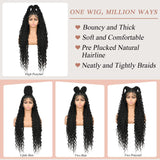 kalyss 32" Square Knotless Locs Briaded Wigs Full
