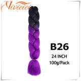 6 Pcs 24" Jumbo Synthetic Braids Hair Extensions