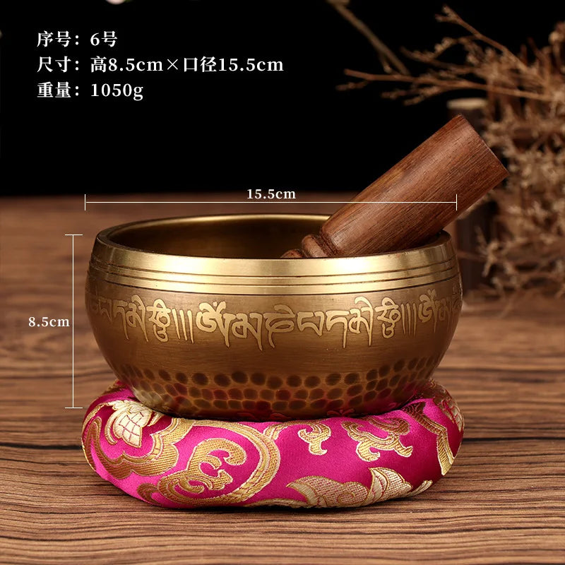 Tibetan Singing Bowl Buddhist Meditation Massage Yoga Chakra