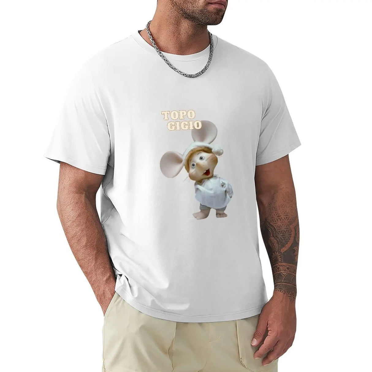 fashion mens t-shirt Topo Gigio T-Shirt boys animal