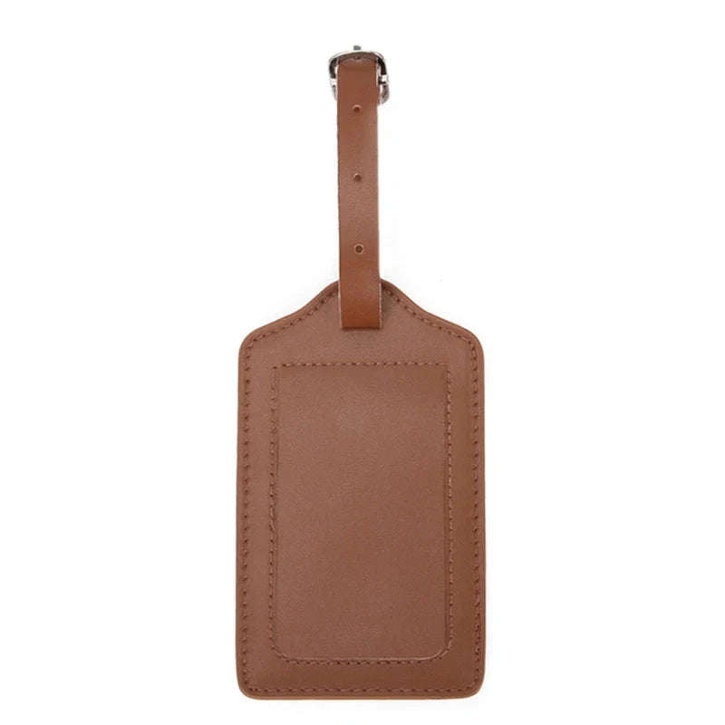 Stylish PU Leather Suitcase Identifier Tag Travel Luggage