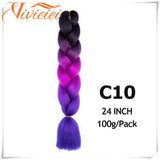 6 Pcs 24" Jumbo Synthetic Braids Hair Extensions