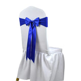 10pcs/50pcs Satin Spandex Chair Bow Band Ribbon Chair