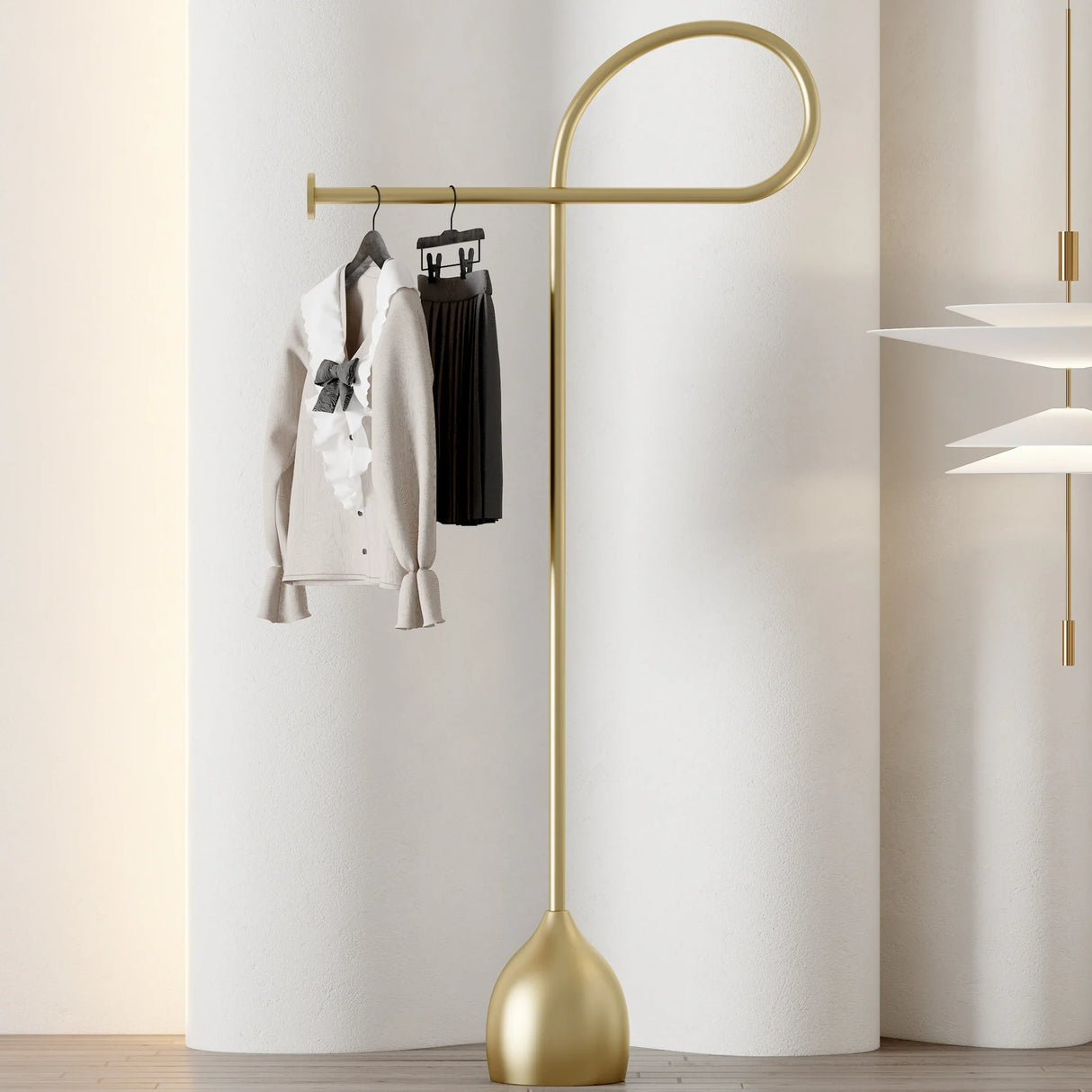 The drying rack is minimalist, does not occupy