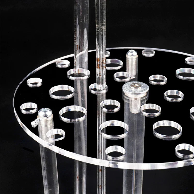 14 Holes 28 Holes Plexiglas Rack Pipette Rotatable