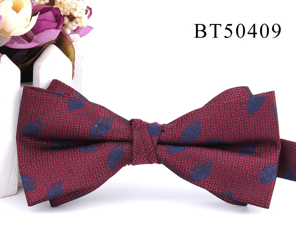 New Suits Bowtie For Groom Fashion Striped Bow