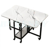 Table Folding Dining table Movable Table Set Dining