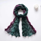 180x90cm Women Patchwork Scarf Muslim Crinkle Hijab Headwraf