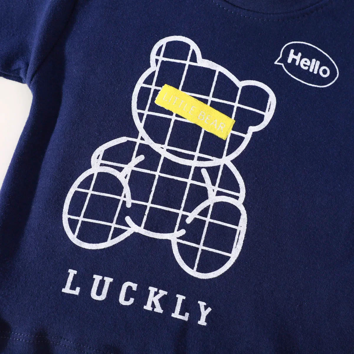 hibobi 2-Pieces 100% Cotton Toddler Boys Cartoon Bear