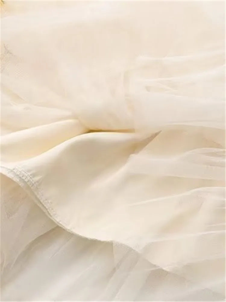 Plus Size Womens Clothing Skirt Elastic Waist Mesh