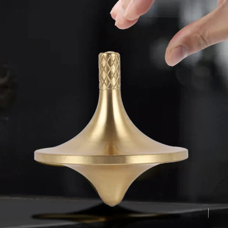 Inception Space Metal Brass Spinning Top Stress Relief