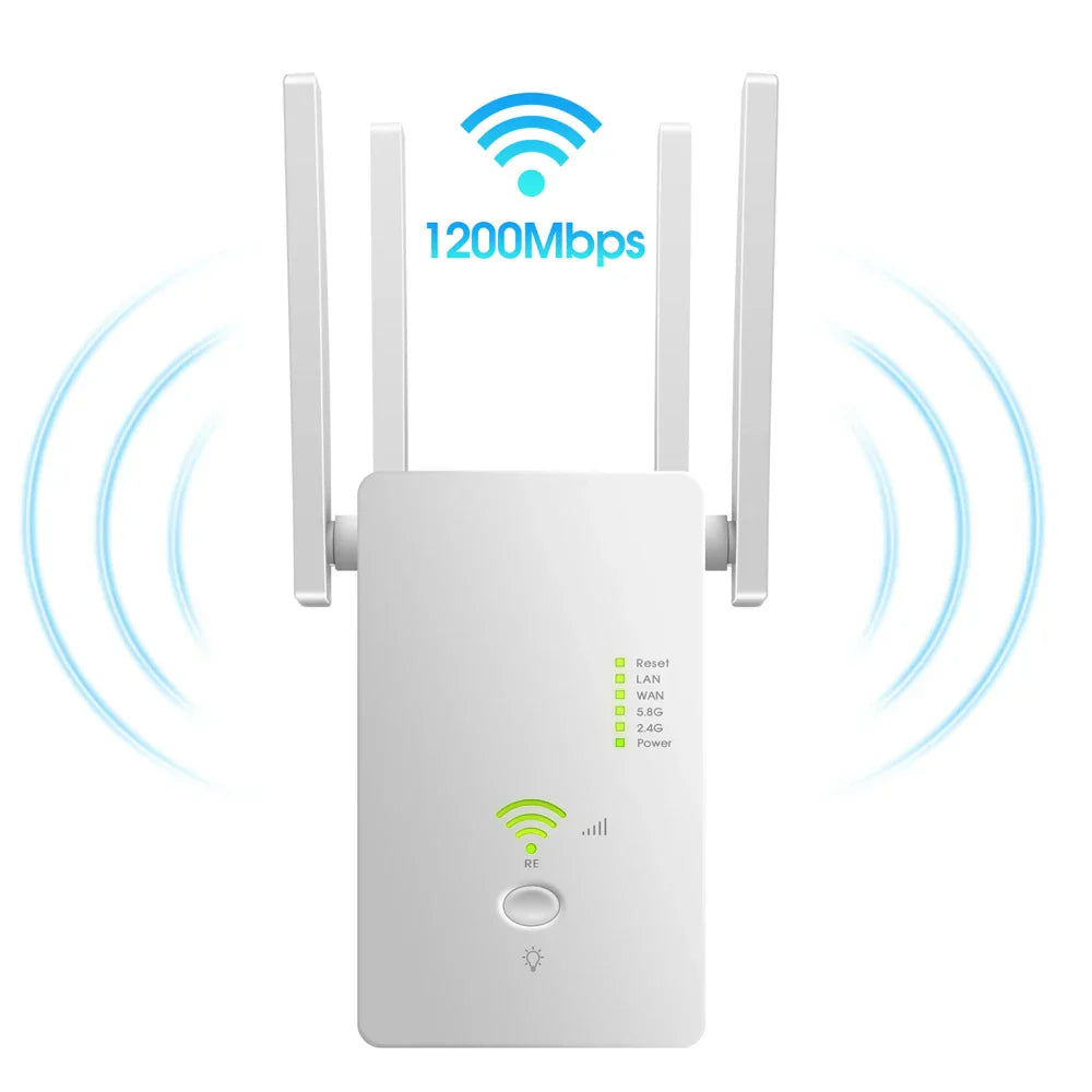 AC1200 Wireless 5G WiFi Extender/Router/AP Dual Band Repeater