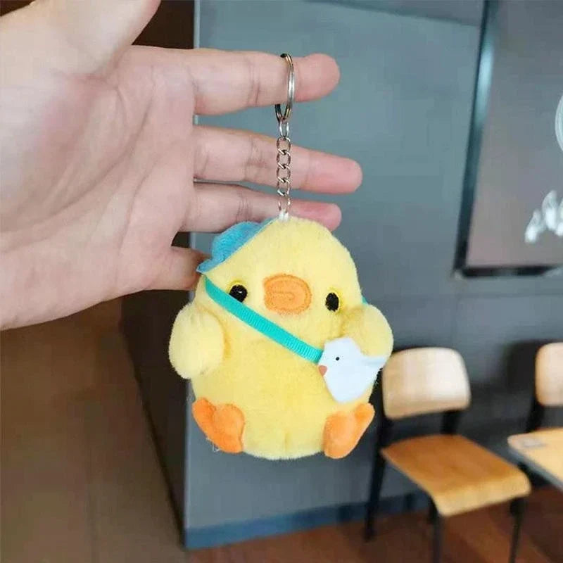 8-10cm Cute Little Yellow Chicken Pendant Plush Toy