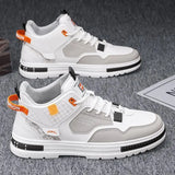 Men's Platform Shoes Laceup Mens Vulcanized Shoes Comfortable