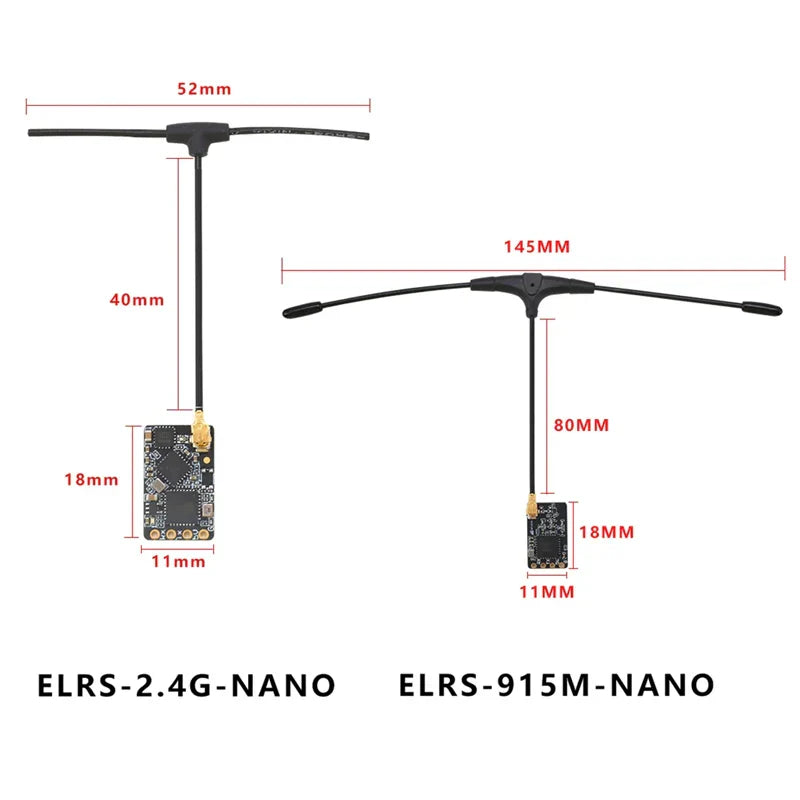 1/2/5PCS BAYCK ELRS Receiver 915M/2.4GHz NANO ExpressLRS RX