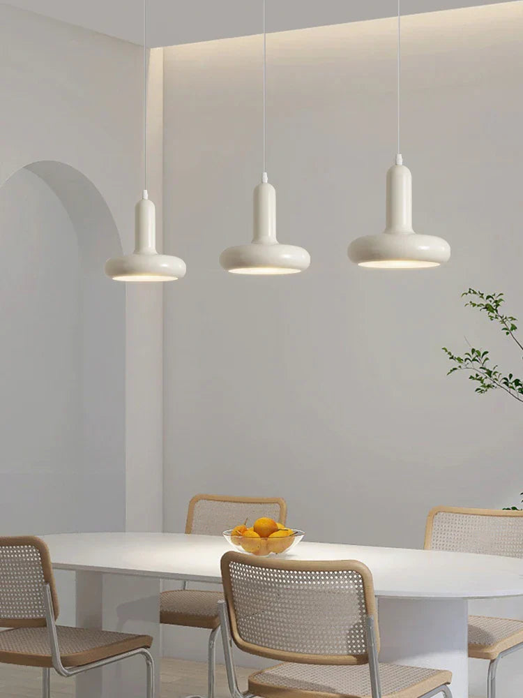Scandinavian Macaron Small Pendant Lamp Modern Cream Style